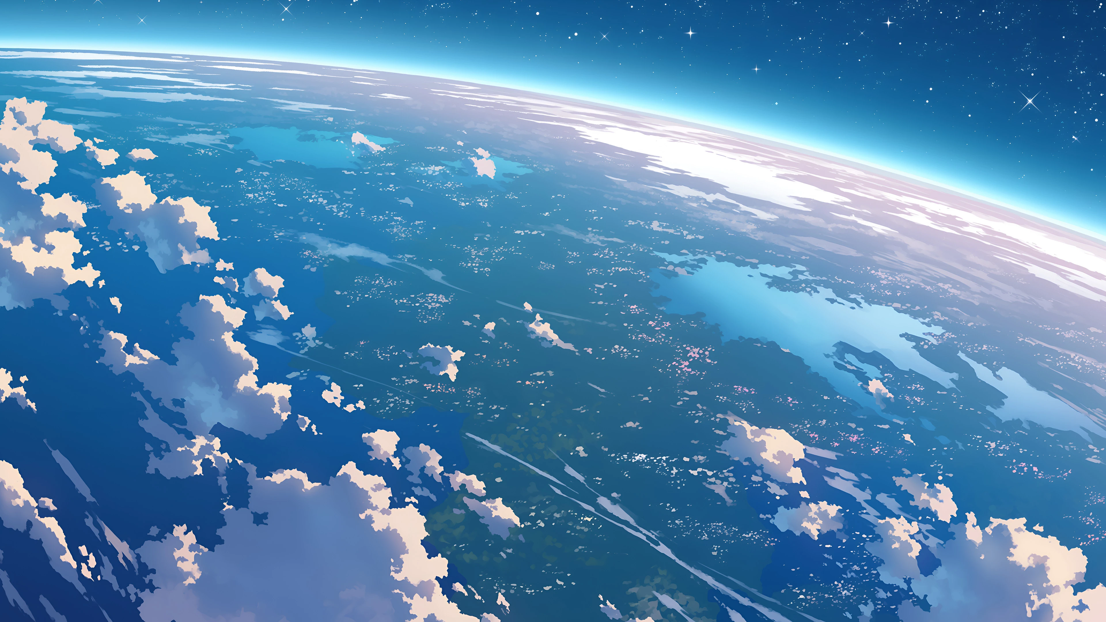 4k画质 宇宙浩瀚的 宇宙科幻地球 宇宙摄影 锁屏壁纸