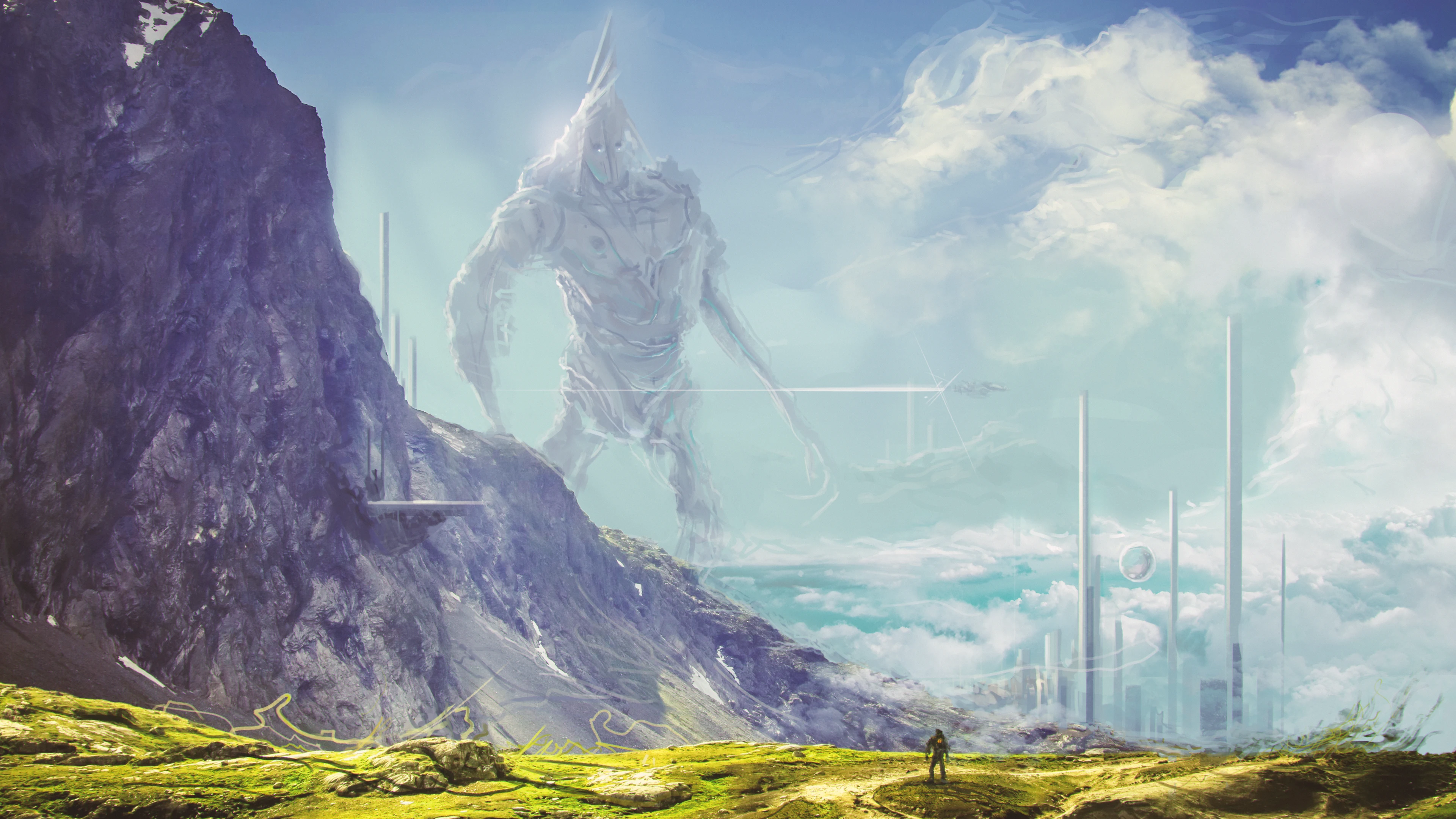 未来世界科幻场景 4K全景壁纸