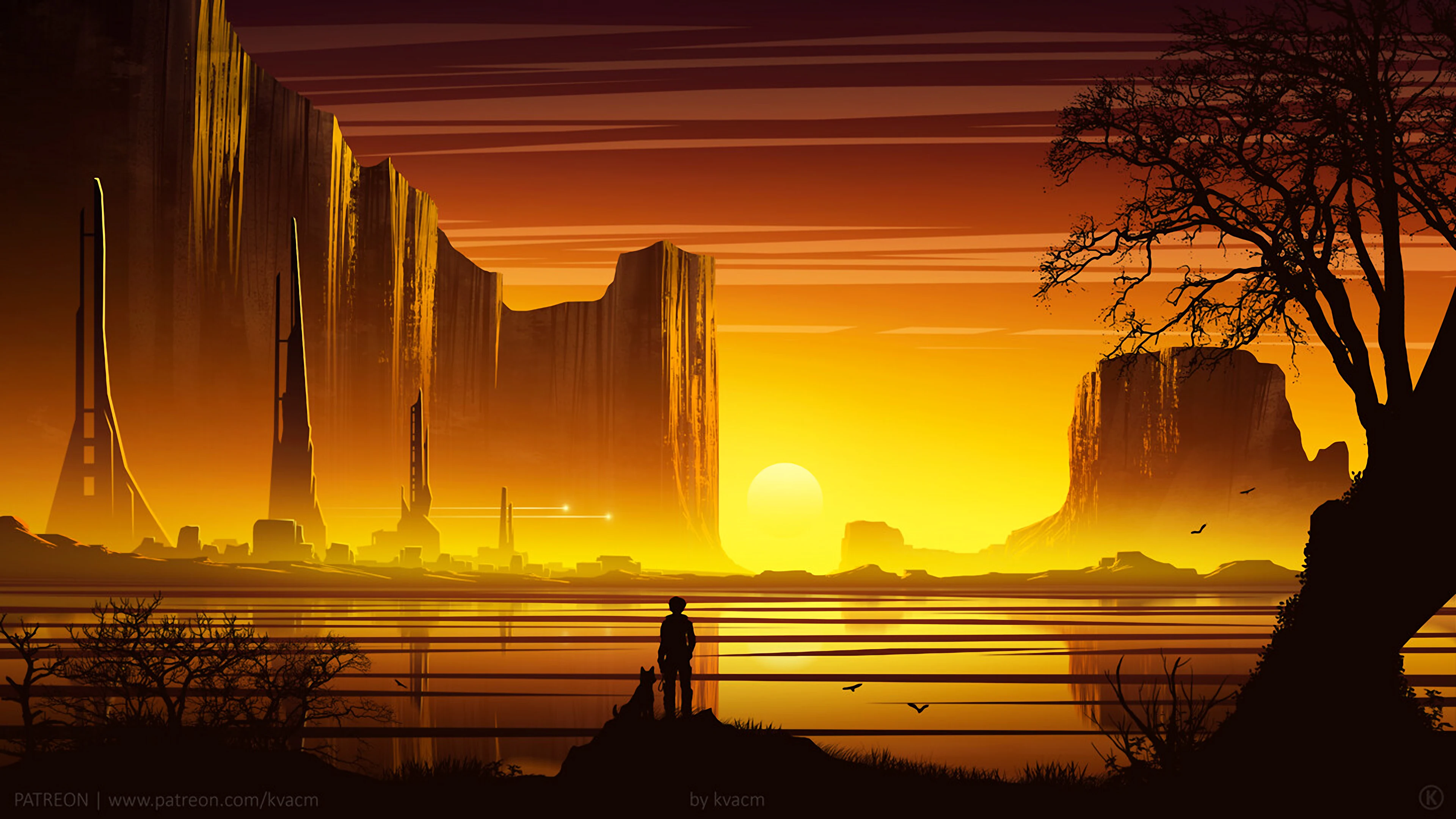 未来世界科幻场景 4K全景壁纸