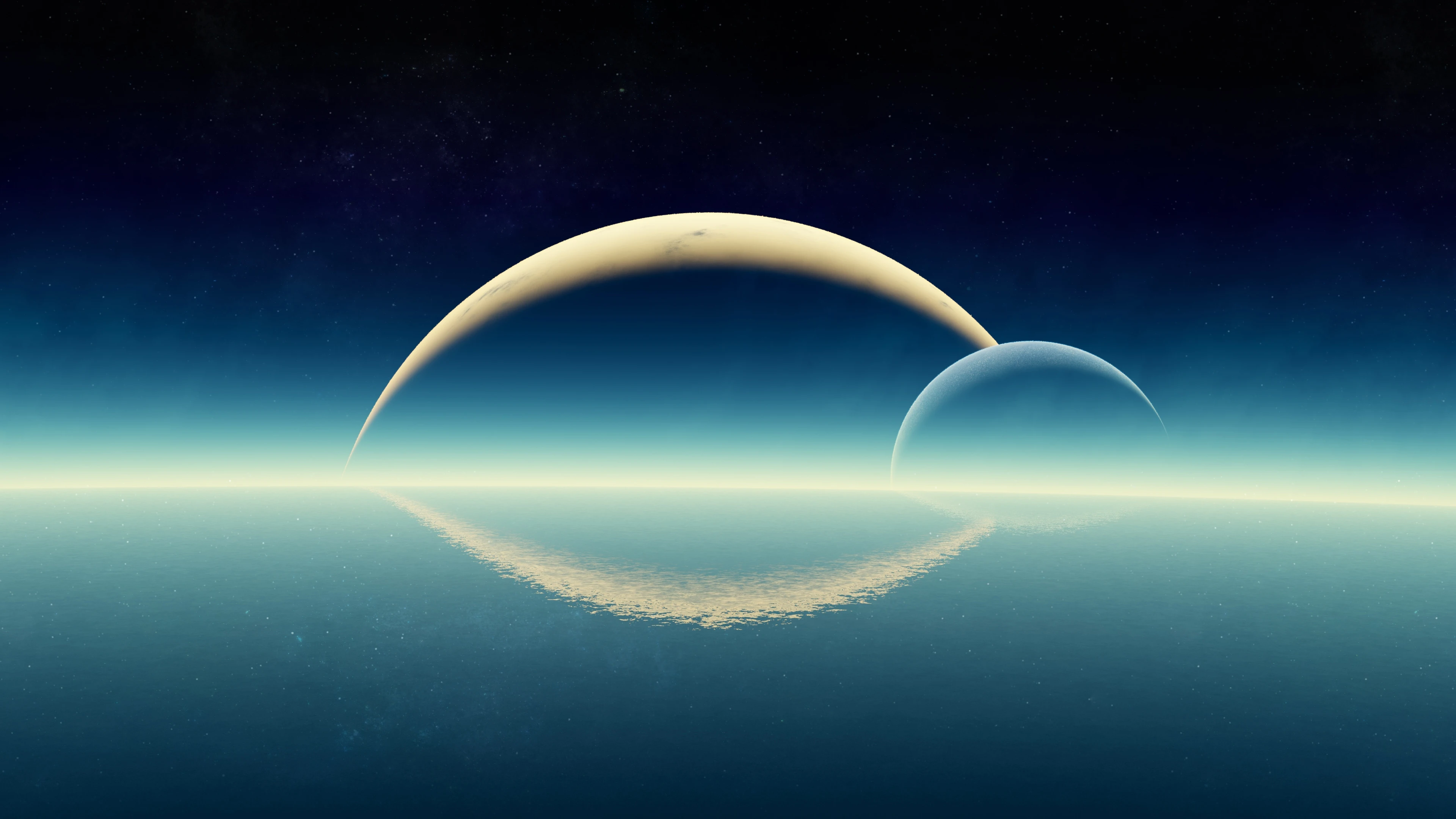 科幻风格数据流光效 4K壁纸