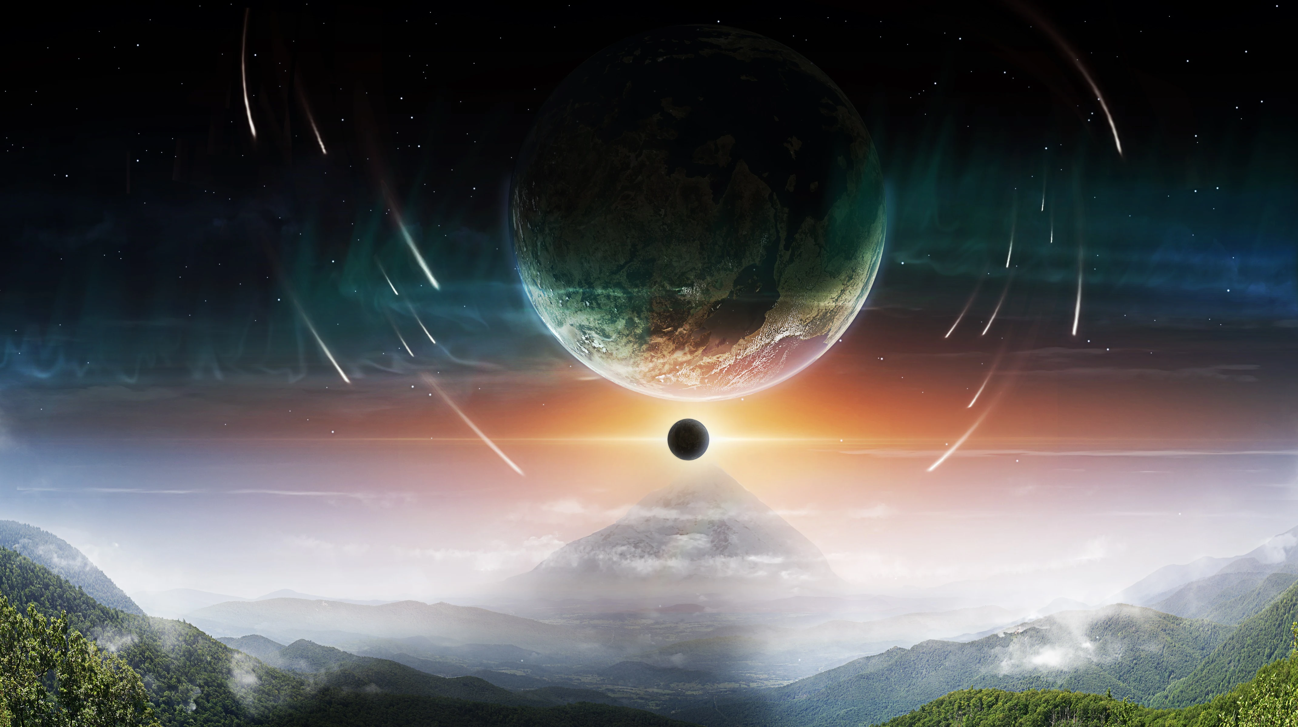 科幻飞船穿梭星际 超高清4K壁纸