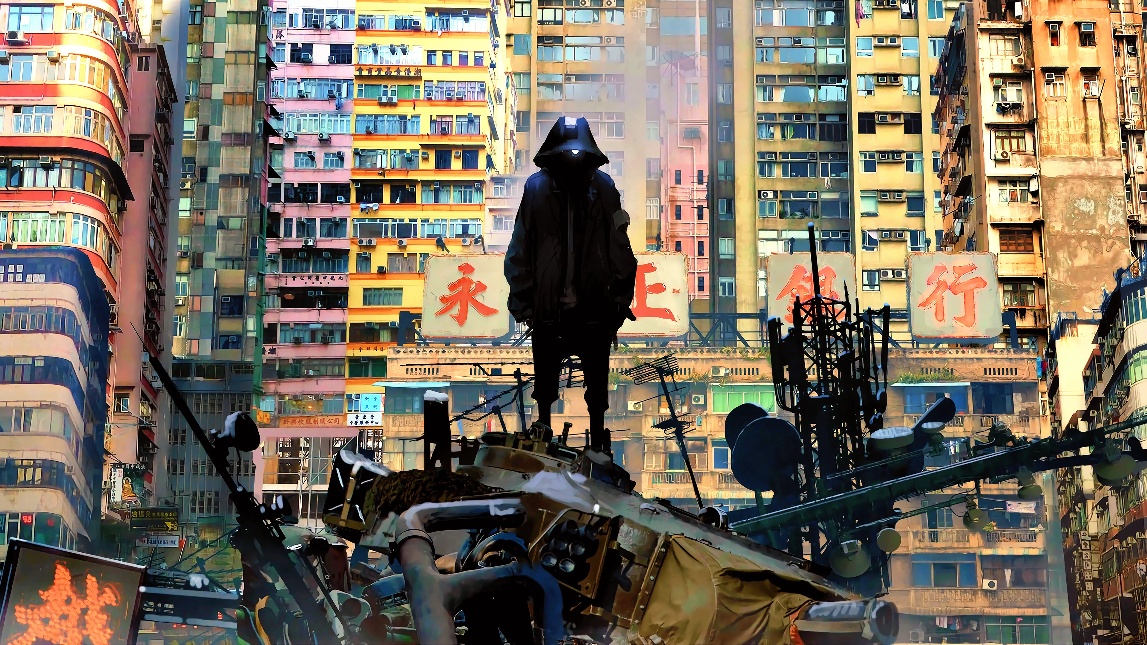 赛博朋克风地下黑市 4K科幻壁纸