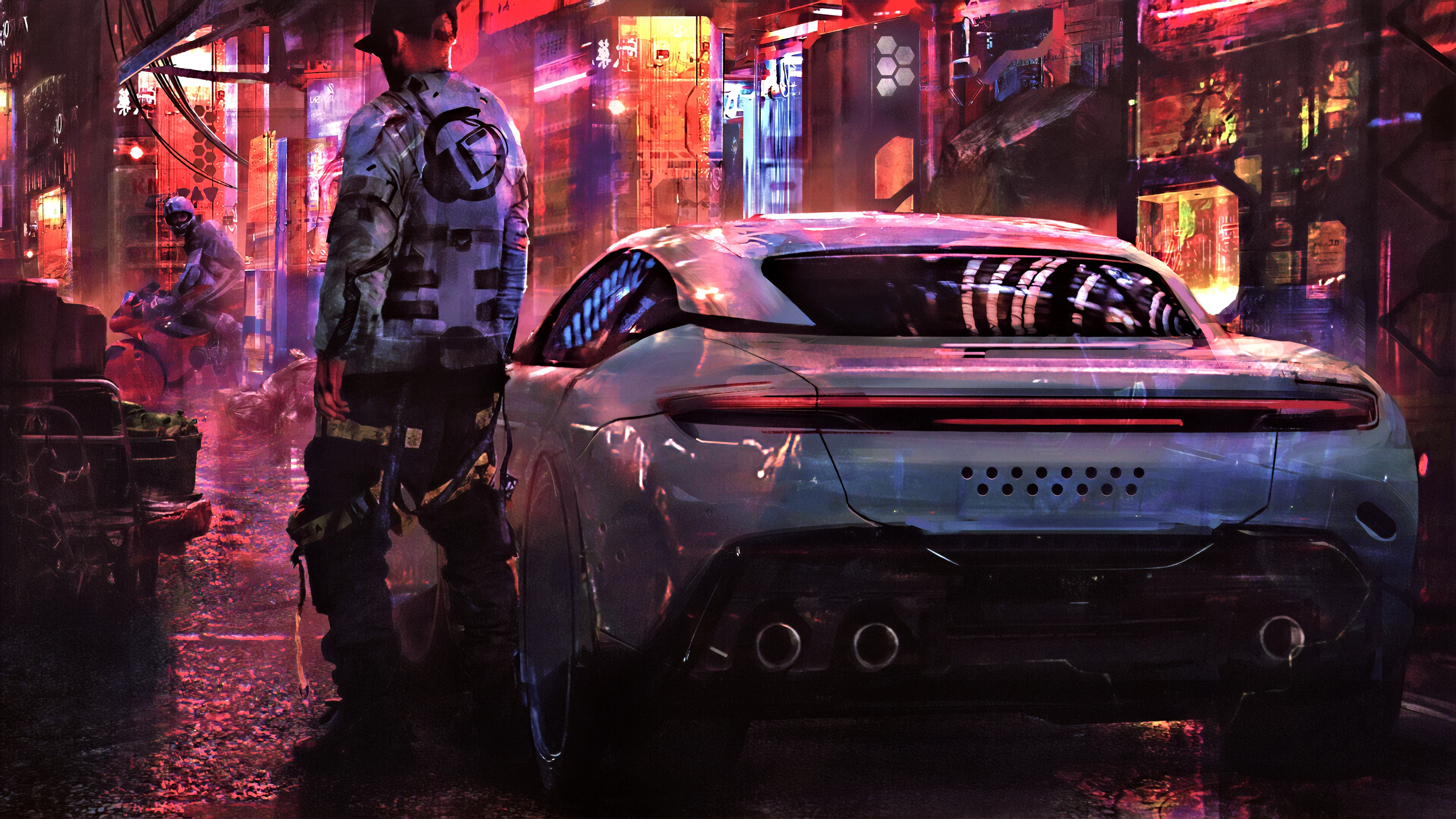 赛博朋克风机械义体 4K细节壁纸