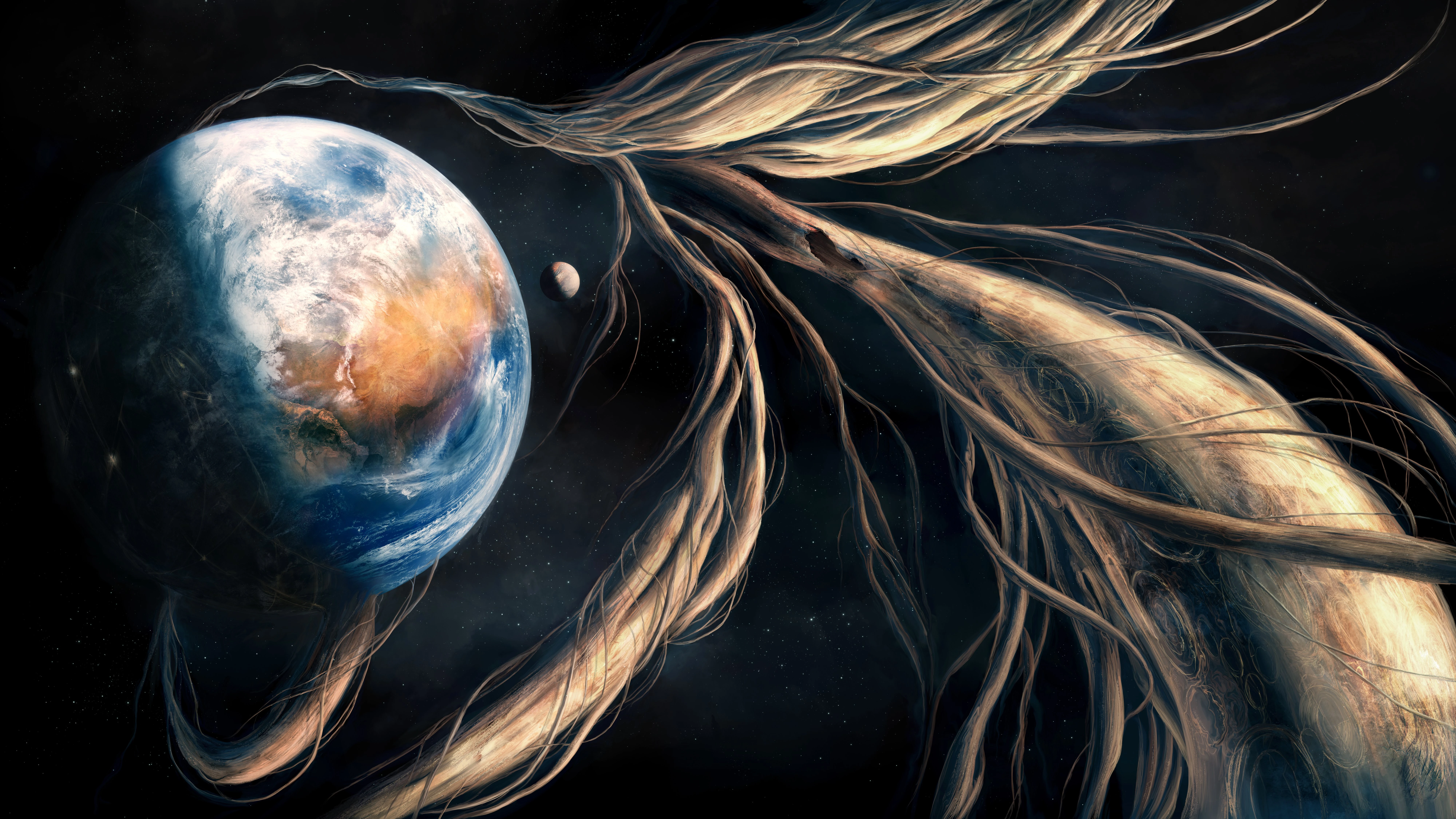 2K壁纸 星空璀璨的 宇宙科幻外太空 星空壁纸 科幻背景