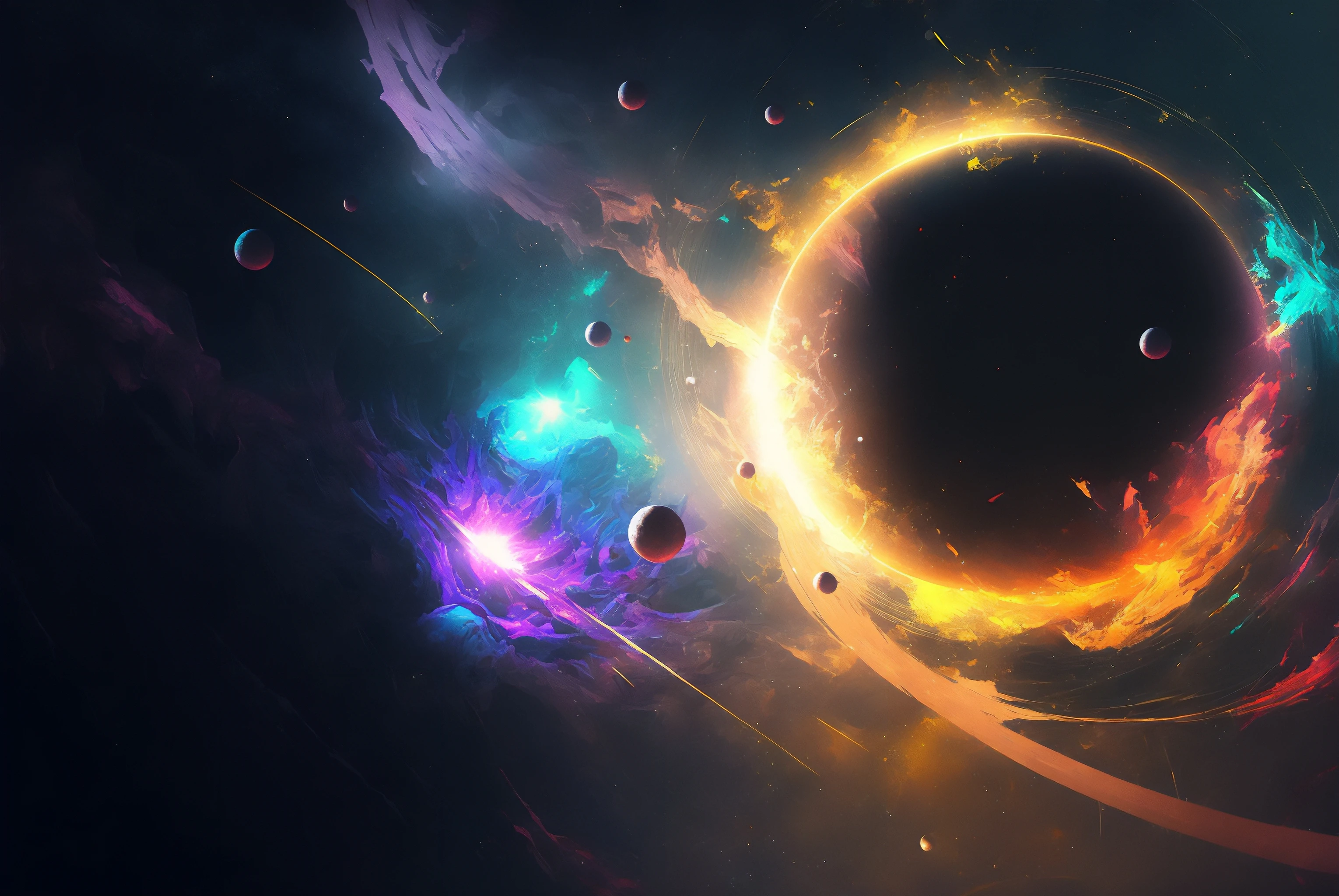 2K壁纸 视觉震撼的 宇宙科幻外太空 星空壁纸 游戏背景