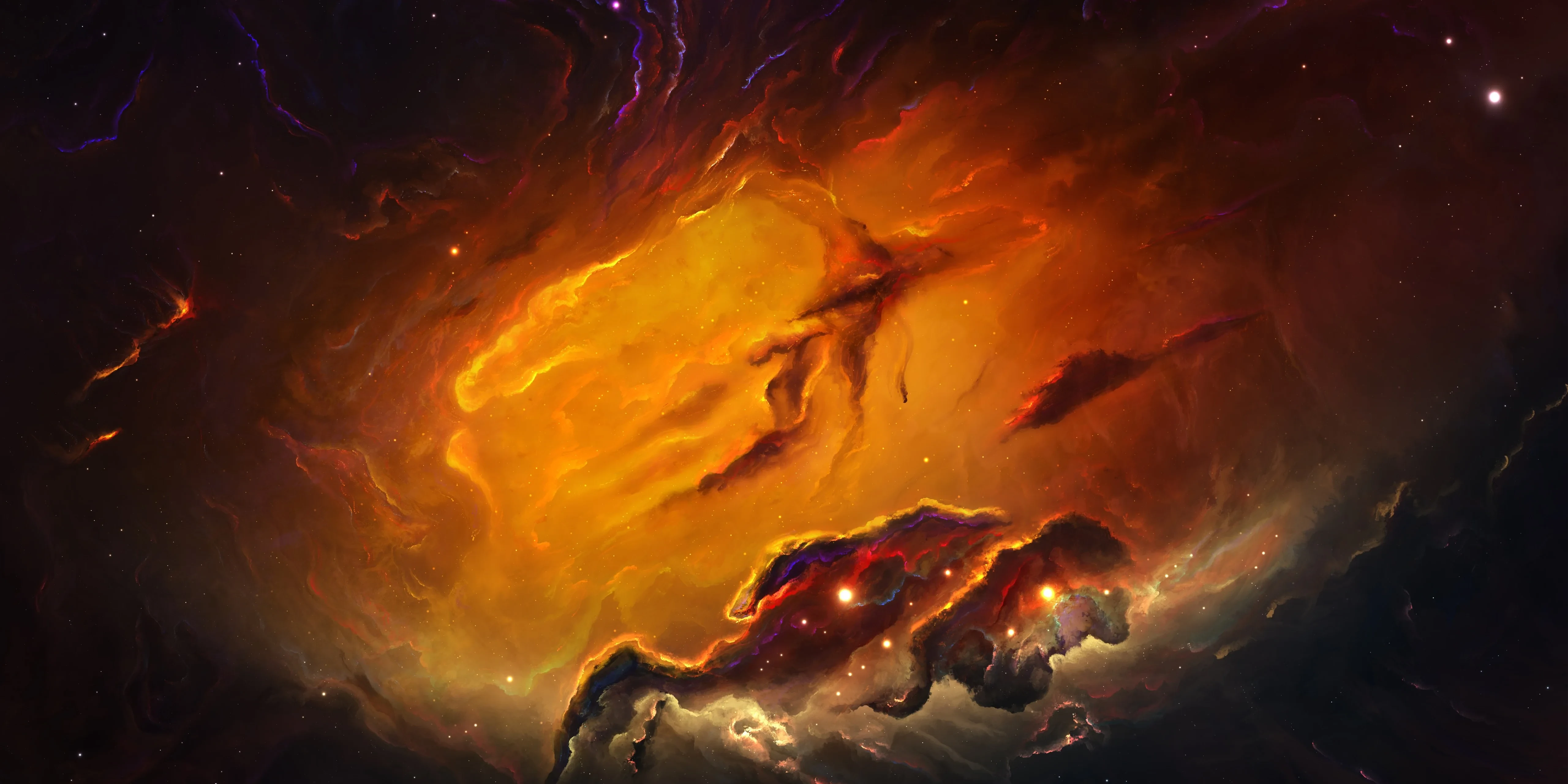 漫天繁星点缀夜空 星空风光4K壁纸