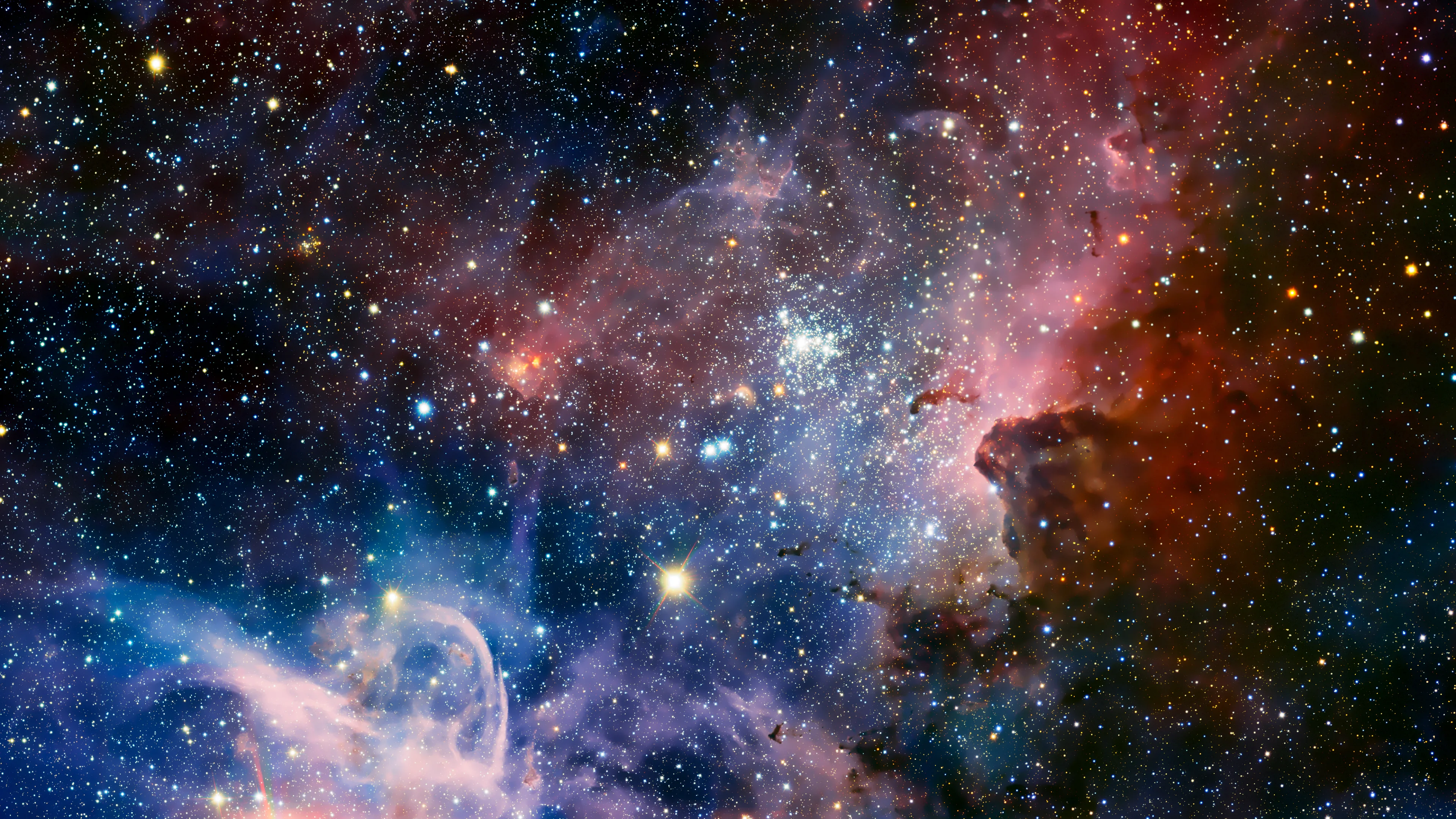 漫天繁星点缀夜空 星空风光4K壁纸
