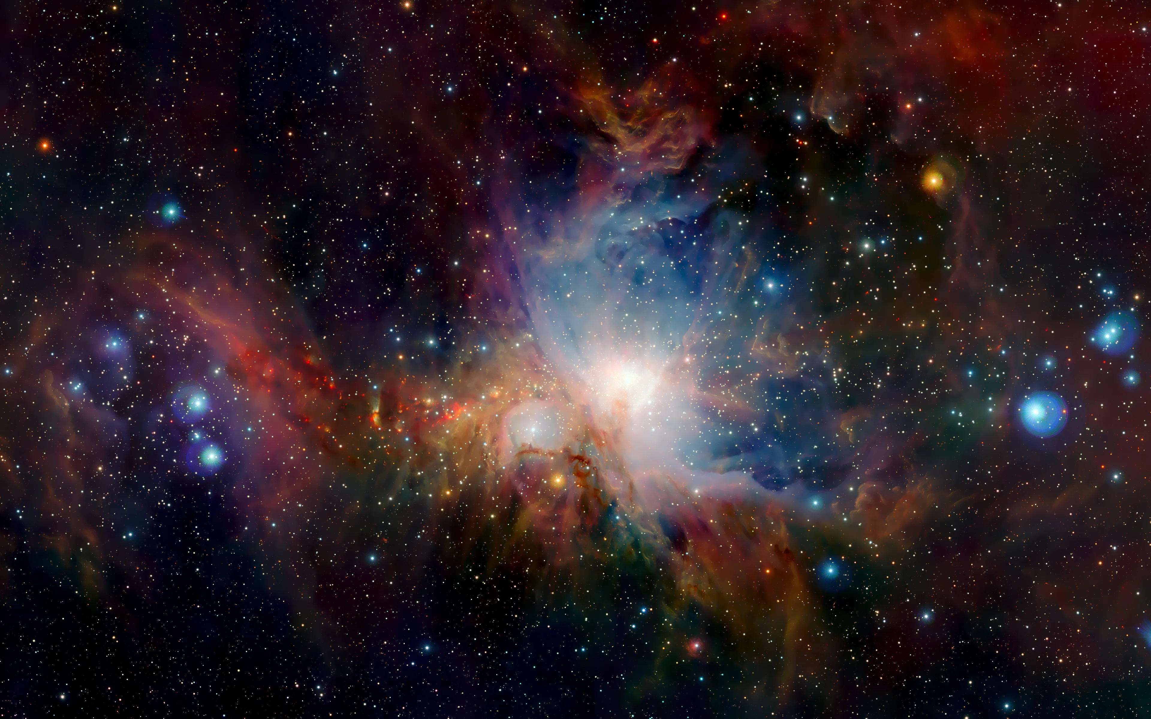 极地星空极光舞动 4K超清壁纸