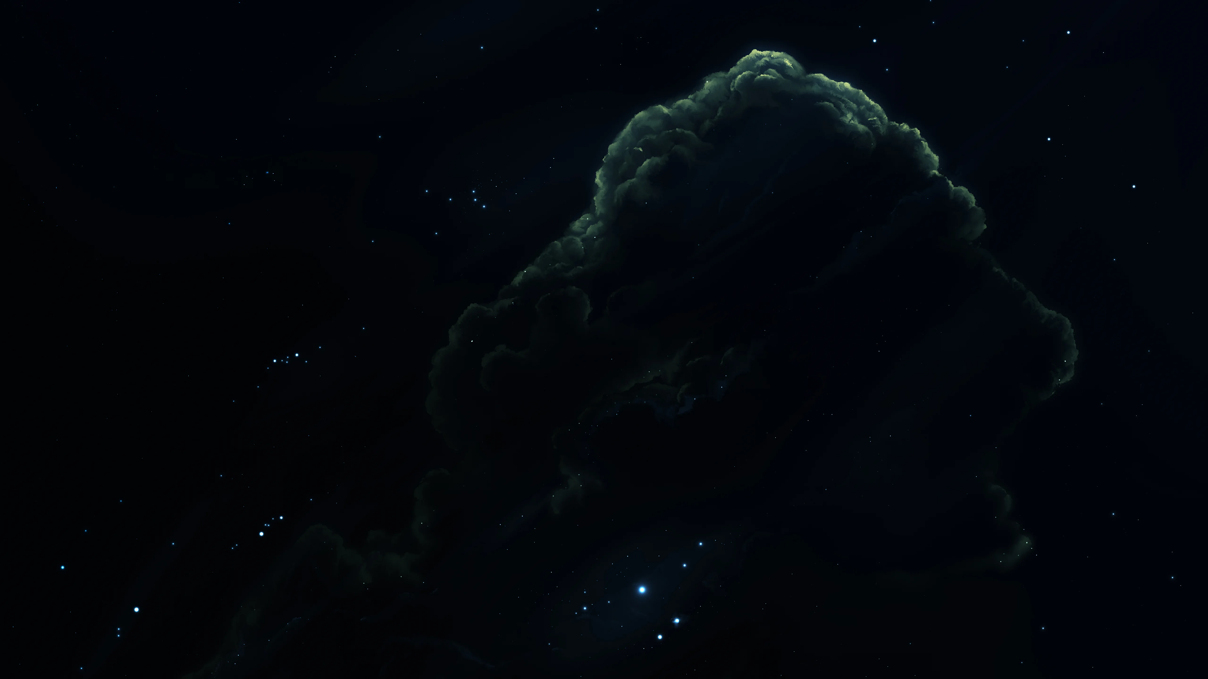 城市夜景与星空交织 4K科幻壁纸