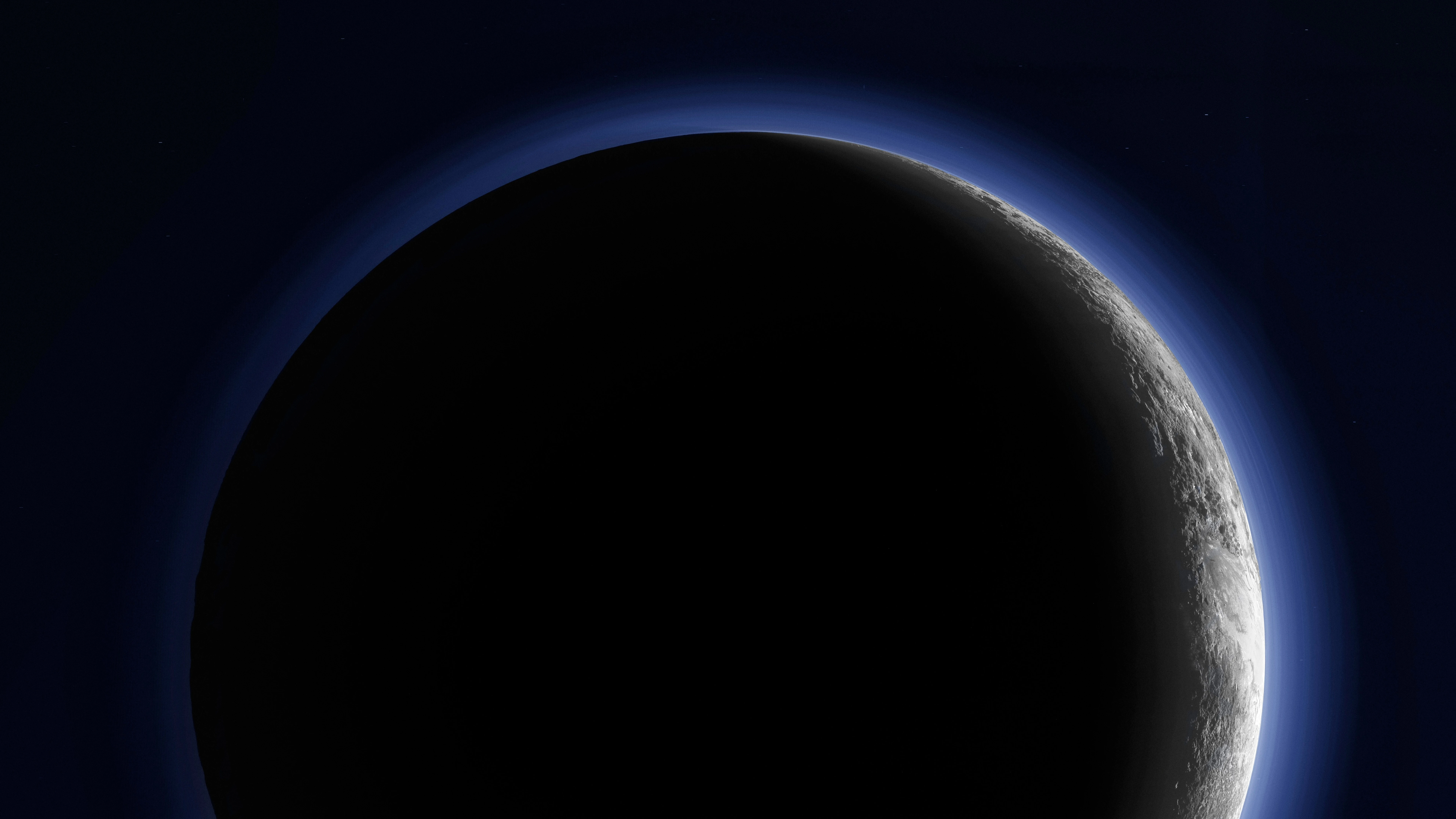 2K壁纸 星空璀璨的 宇宙科幻月球 宇宙图片 车载壁纸