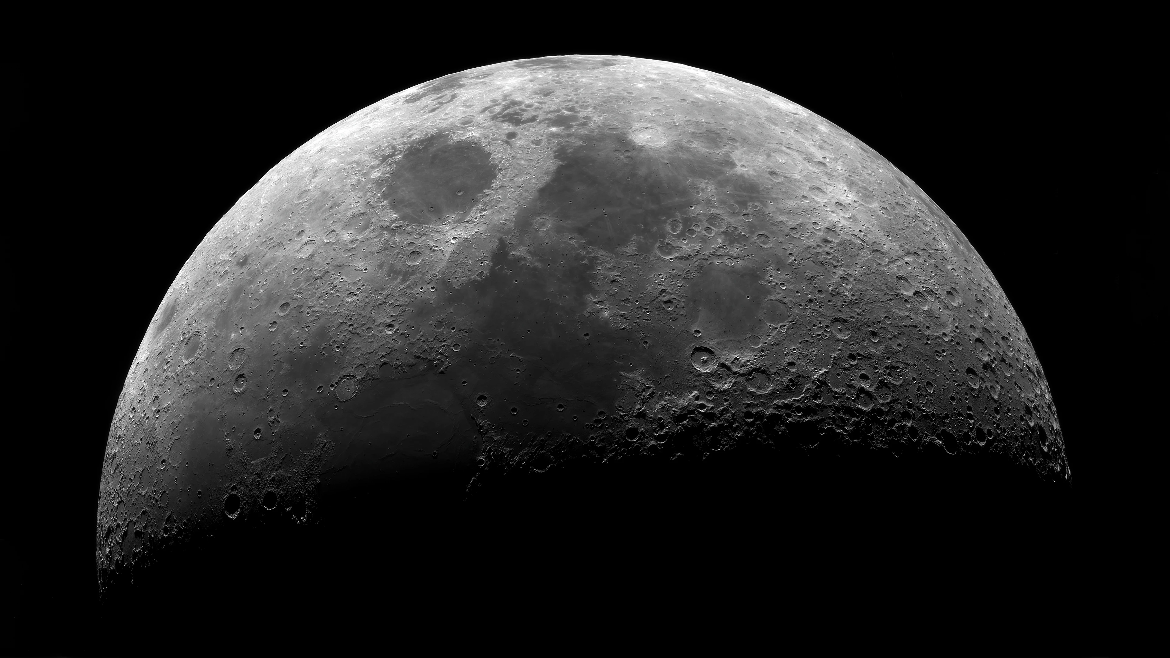 2K壁纸 科幻感十足的 宇宙科幻月球 星空壁纸 游戏背景
