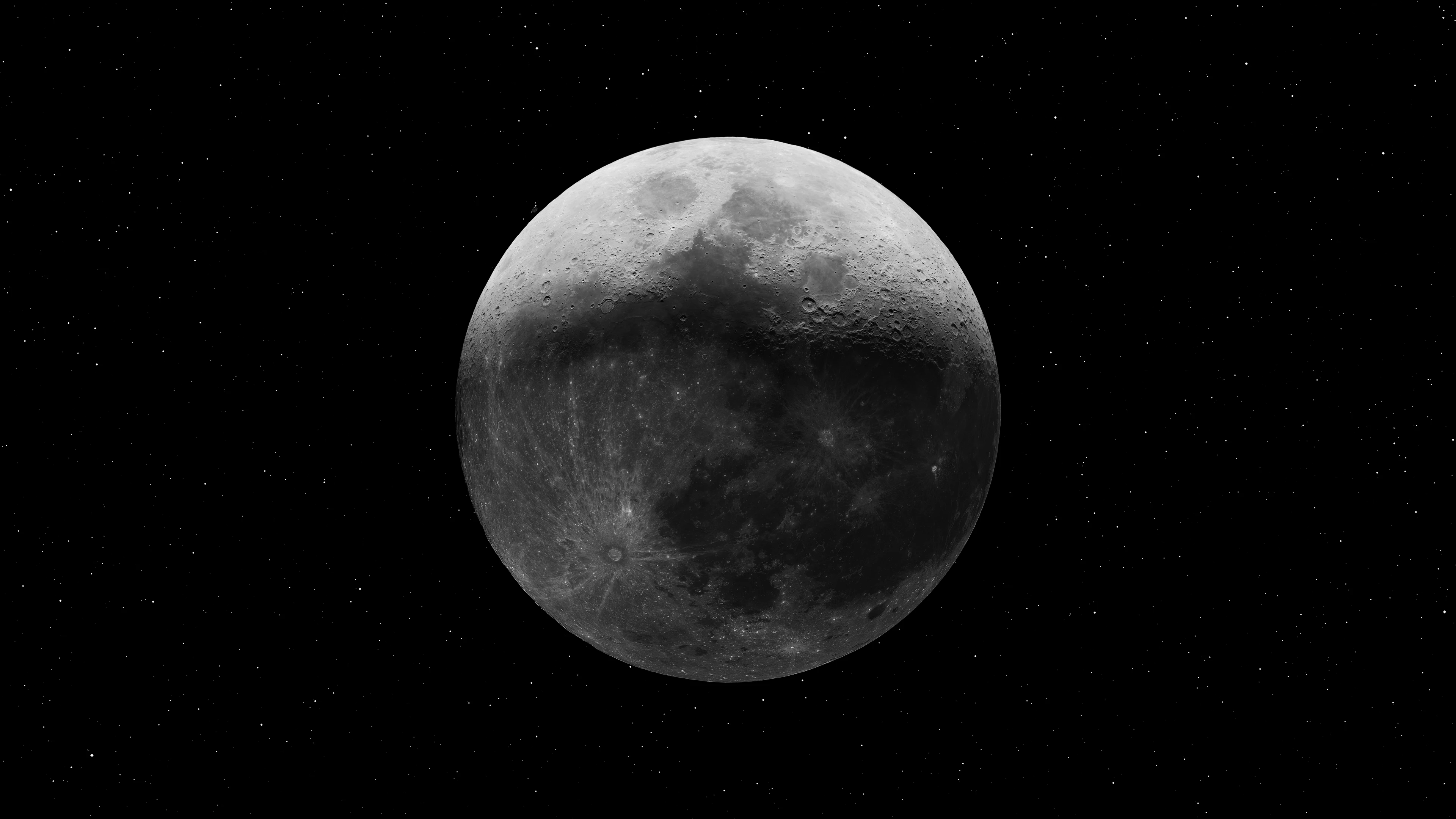 4K超清 科幻感十足的 宇宙科幻月球 科幻壁纸 游戏背景