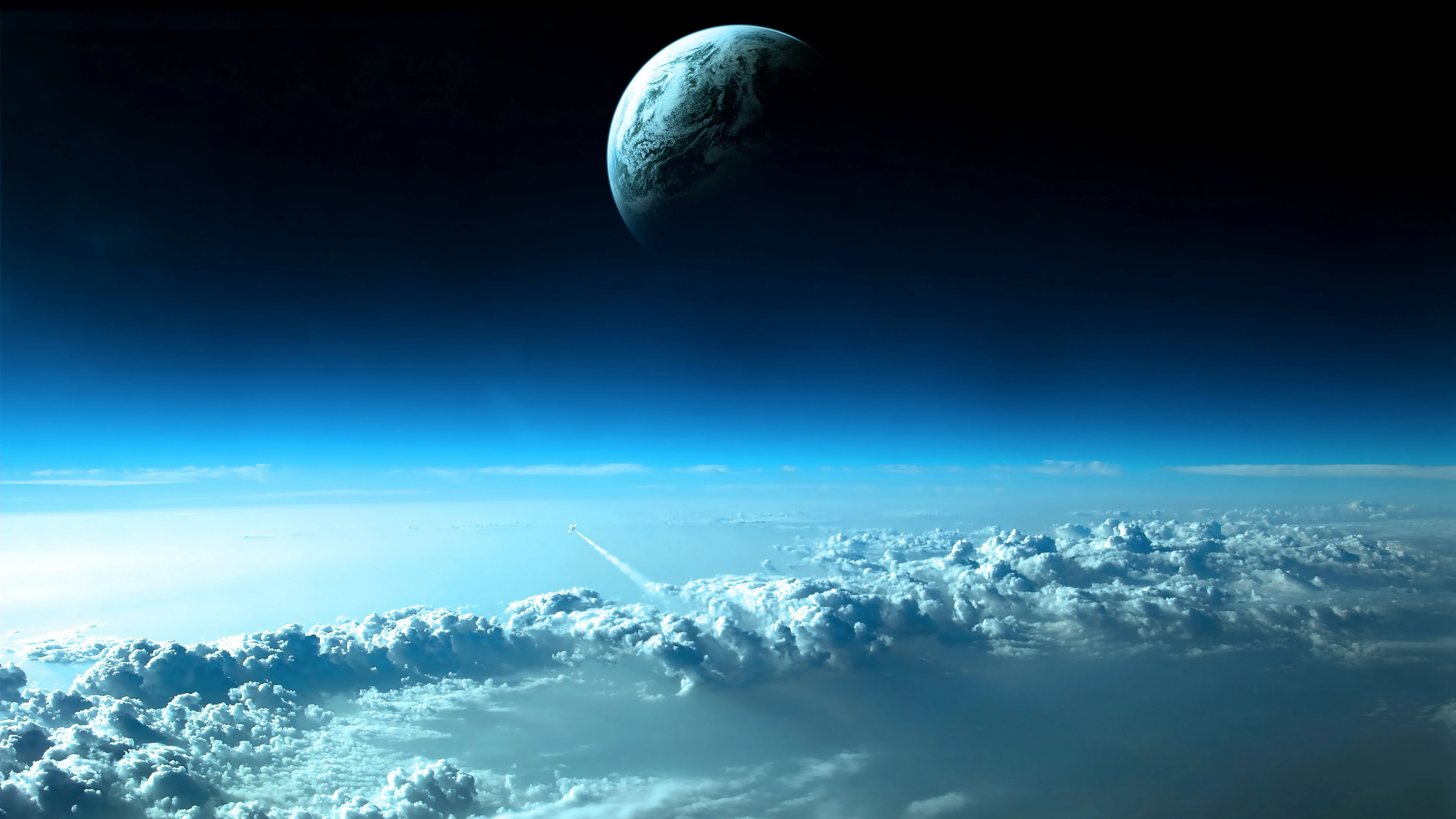 宇宙黑洞引力漩涡 超清晰科幻壁纸