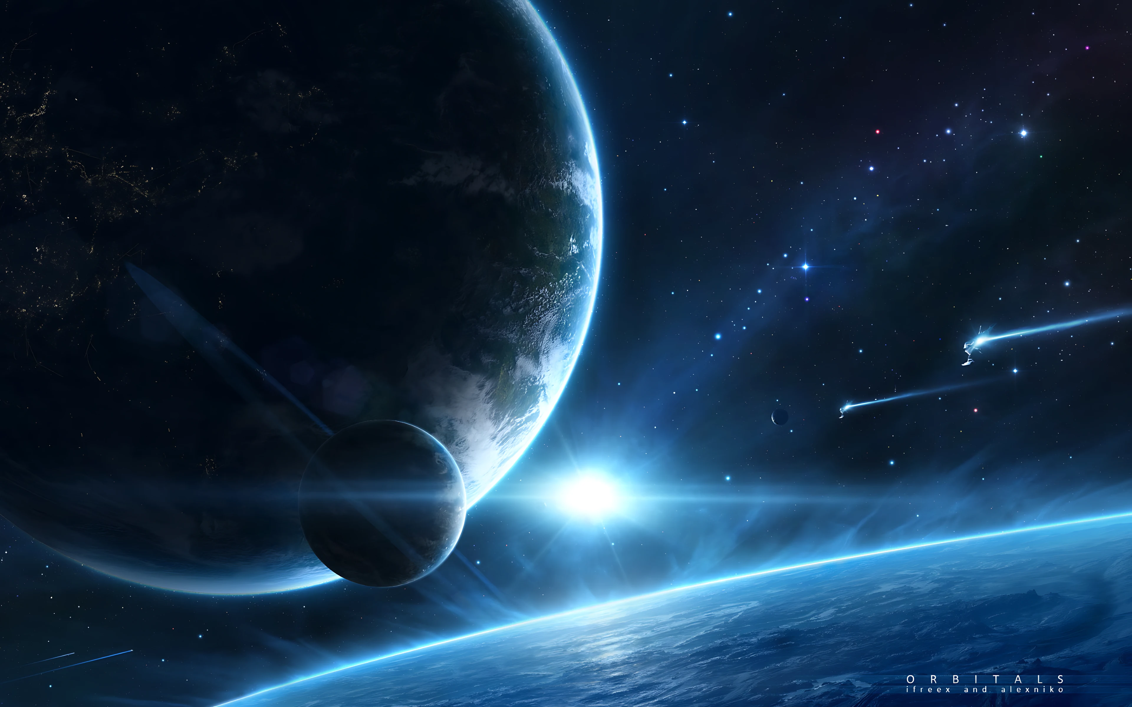 浩瀚银河横跨天际 宇宙风光4K壁纸
