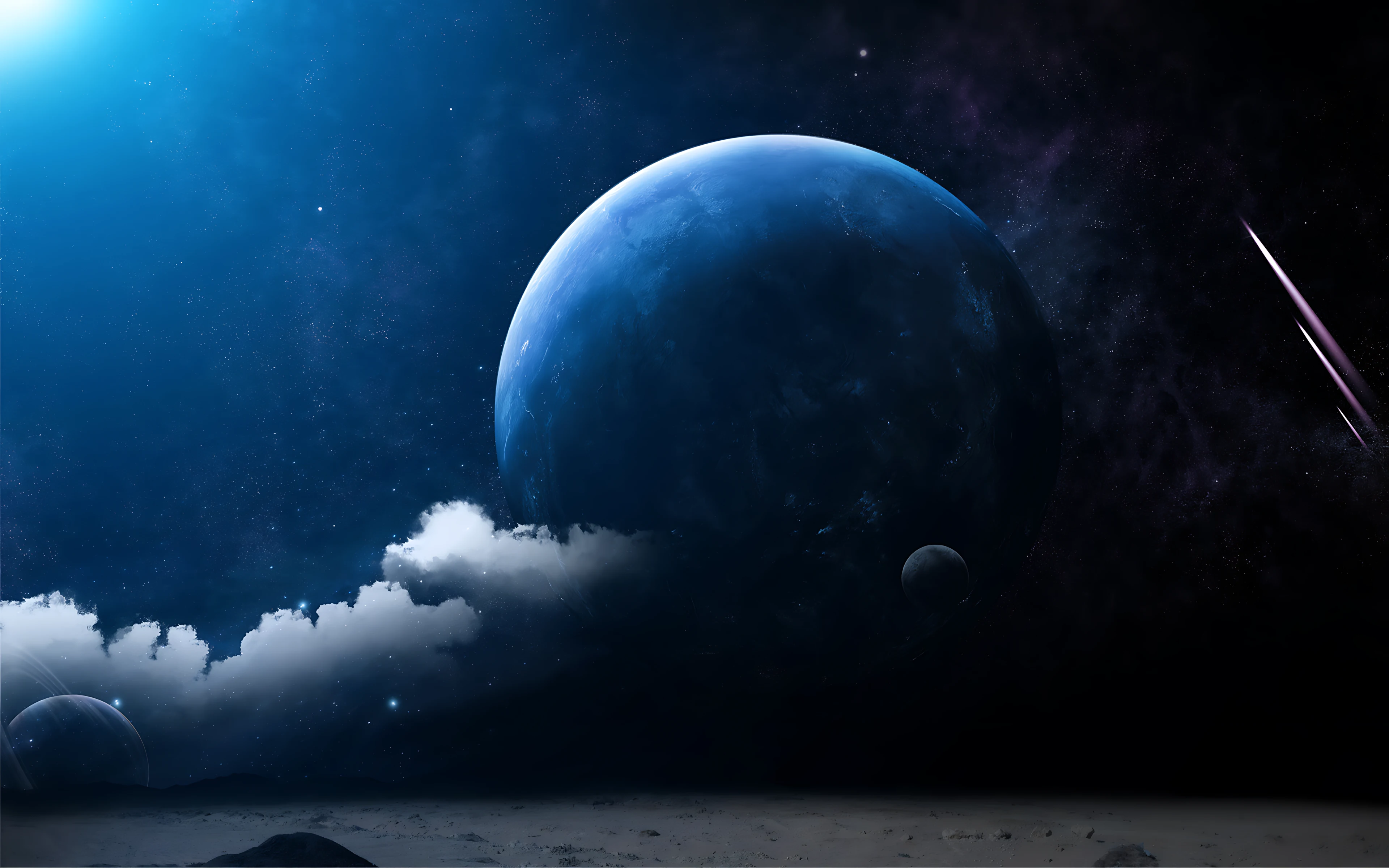 宇宙星系交错 4K超清太空壁纸