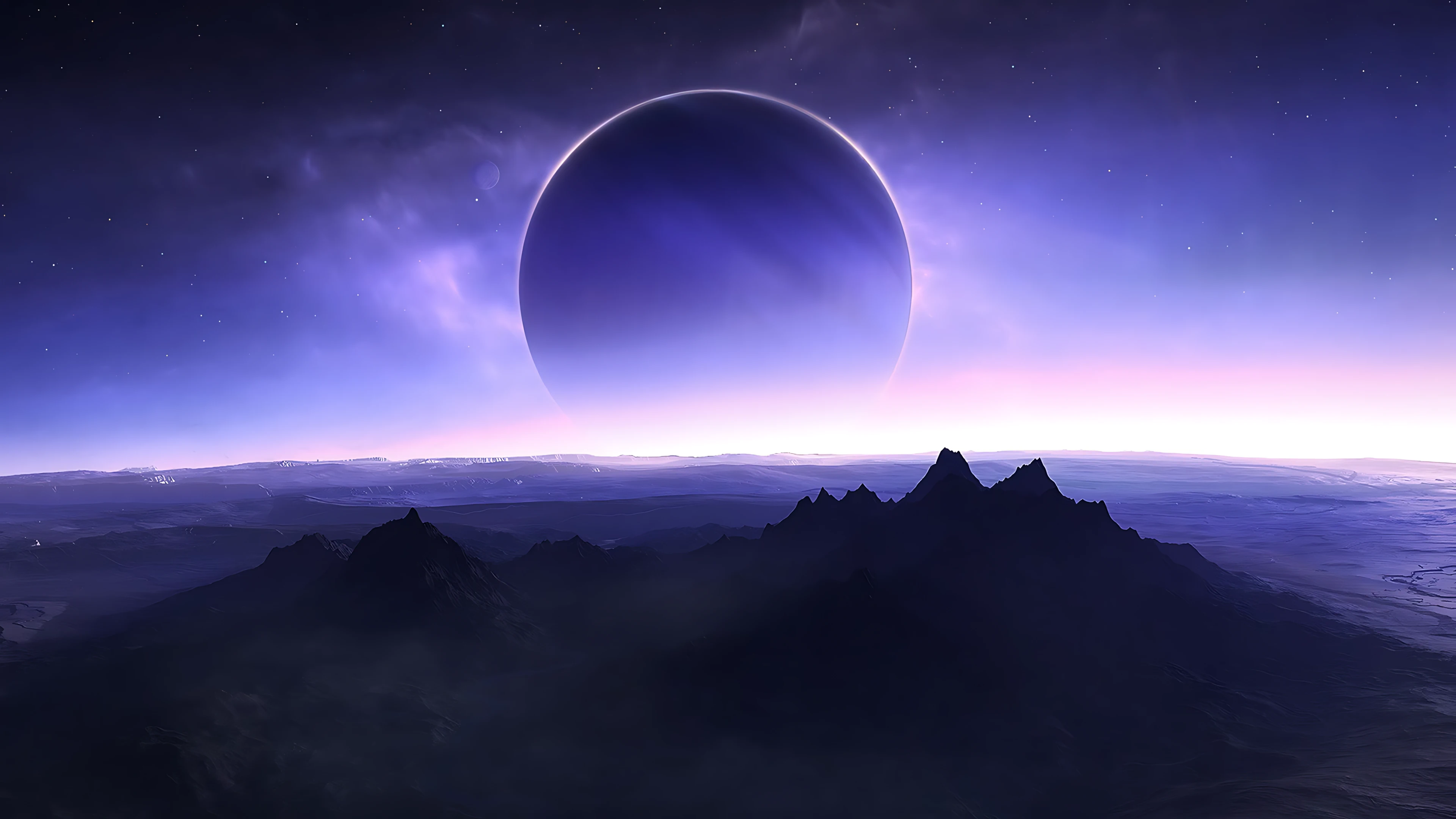 宇宙星云色彩绚烂 4K太空场景壁纸