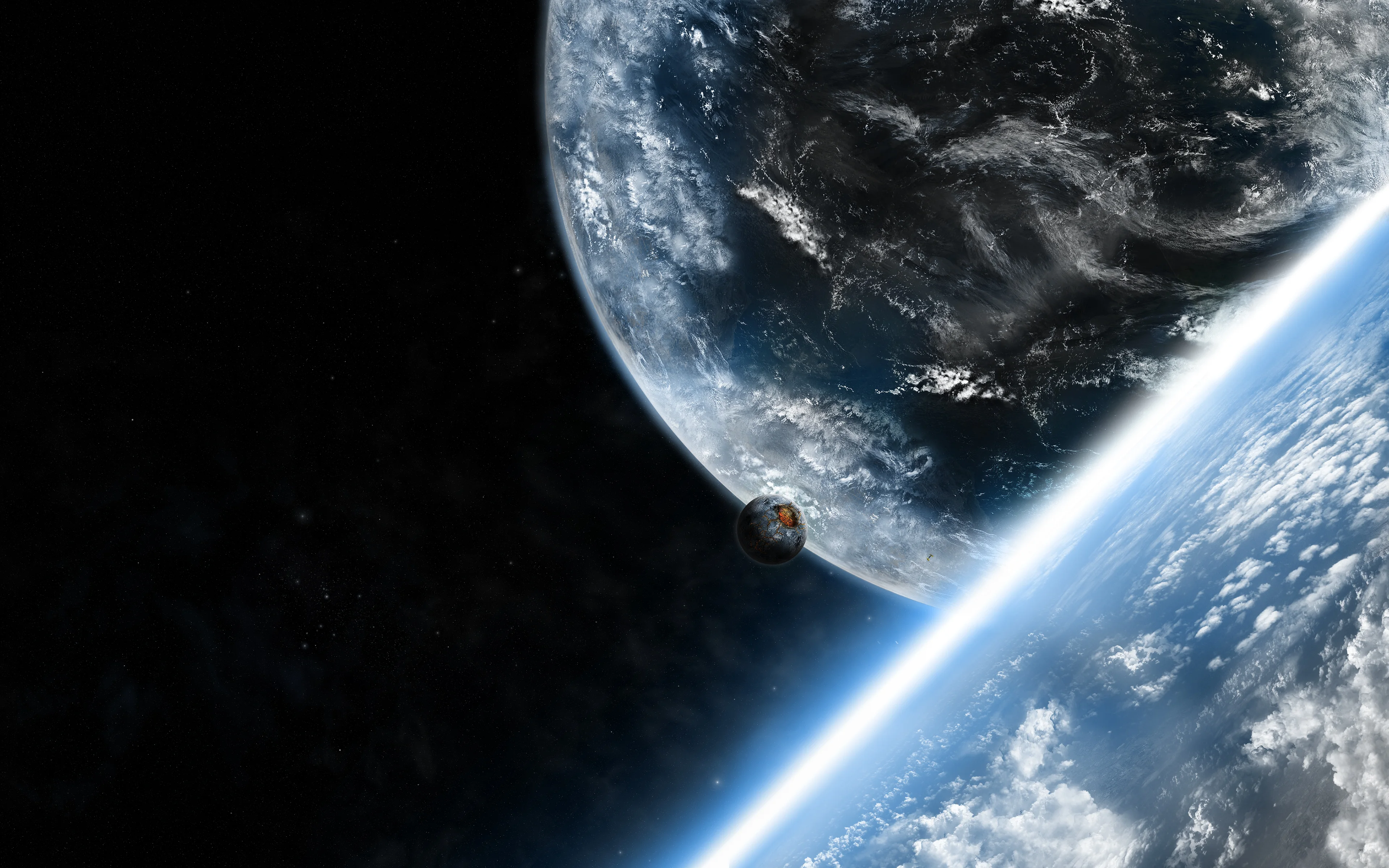 宇宙星云色彩绚烂 4K太空场景壁纸