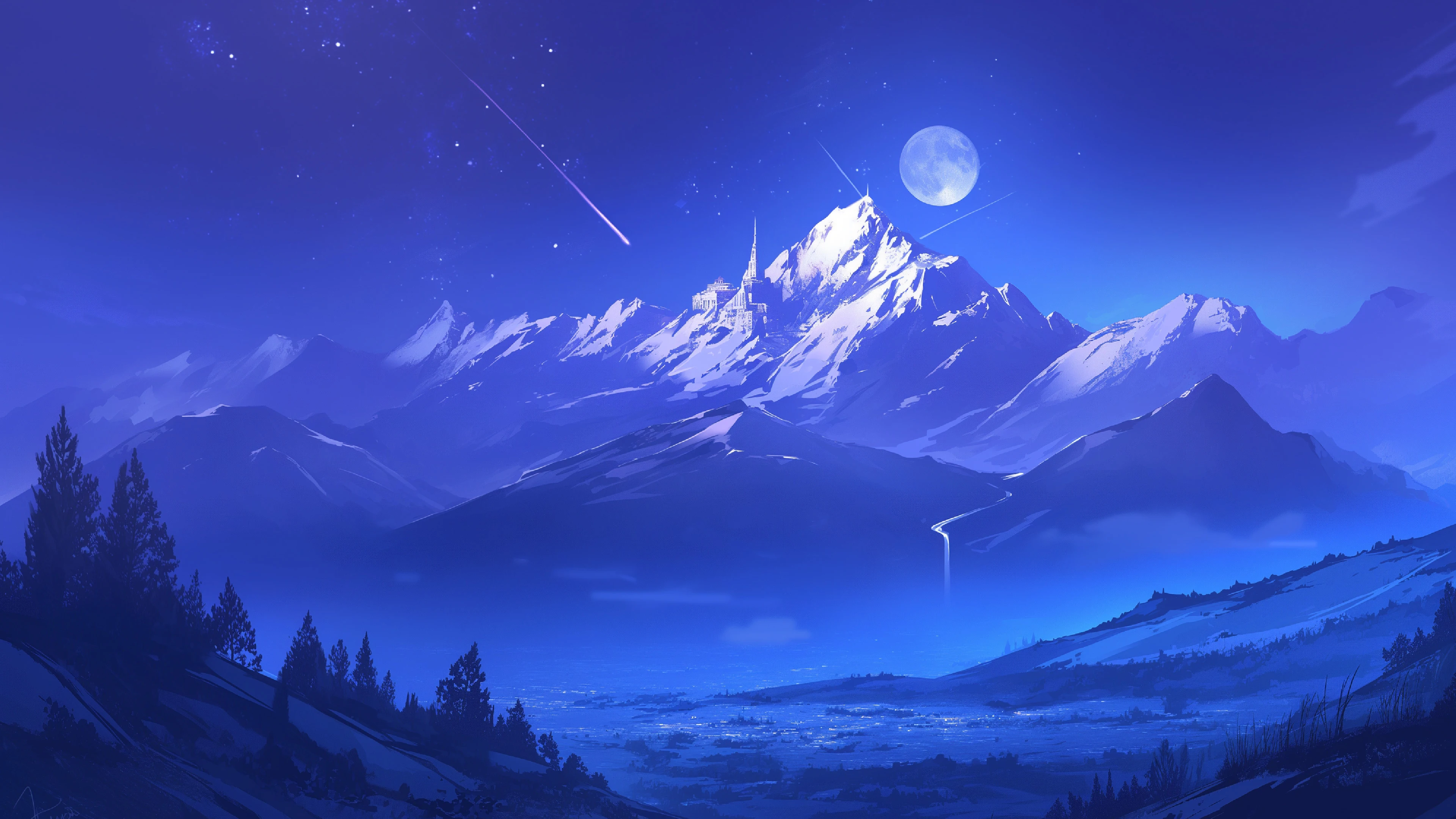 创意AI风景 AI景观 4k超清平板桌面壁纸素材