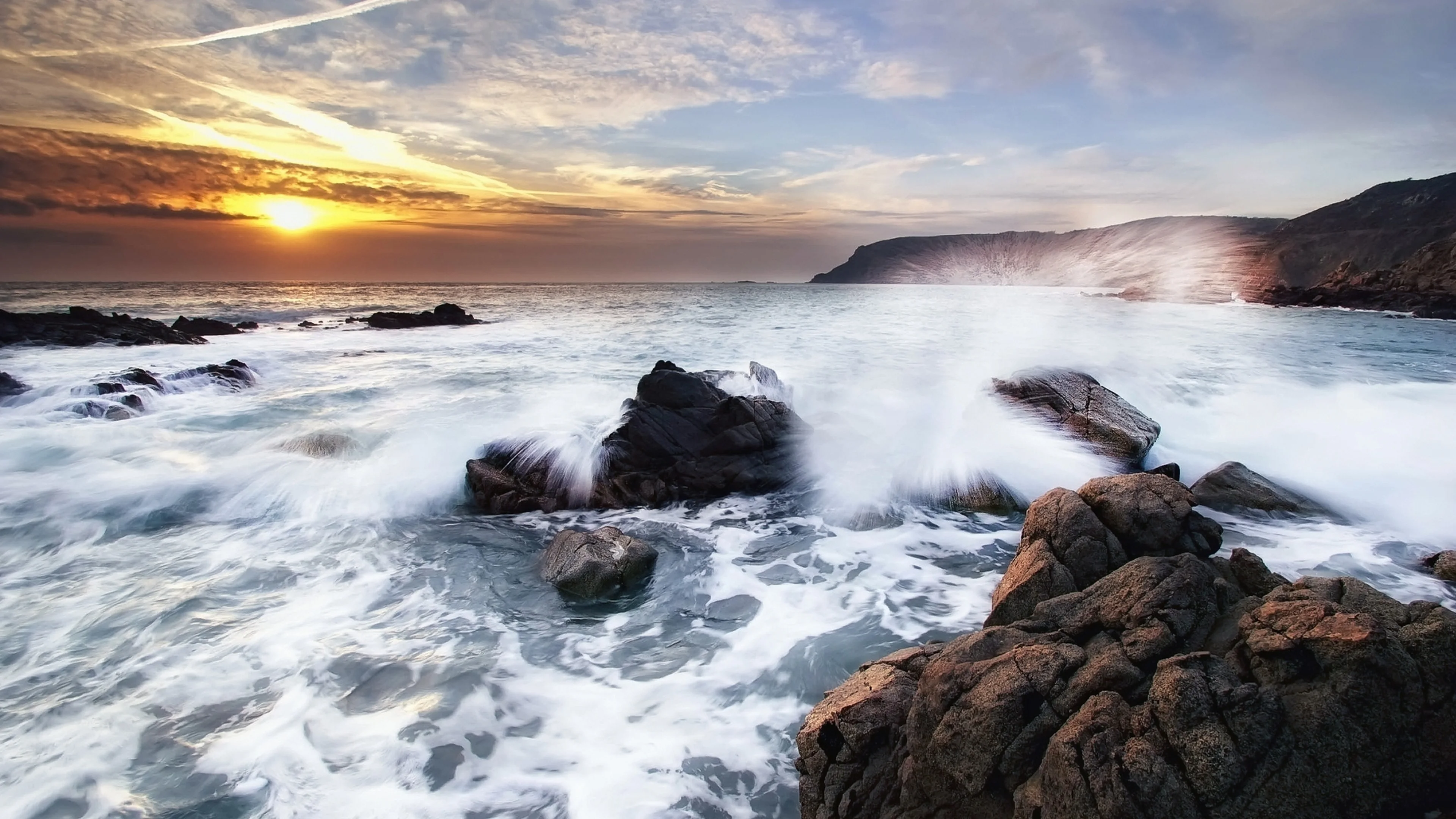蔚蓝广阔的 大海风景 海景摄影 4K超清图 4K风景壁纸