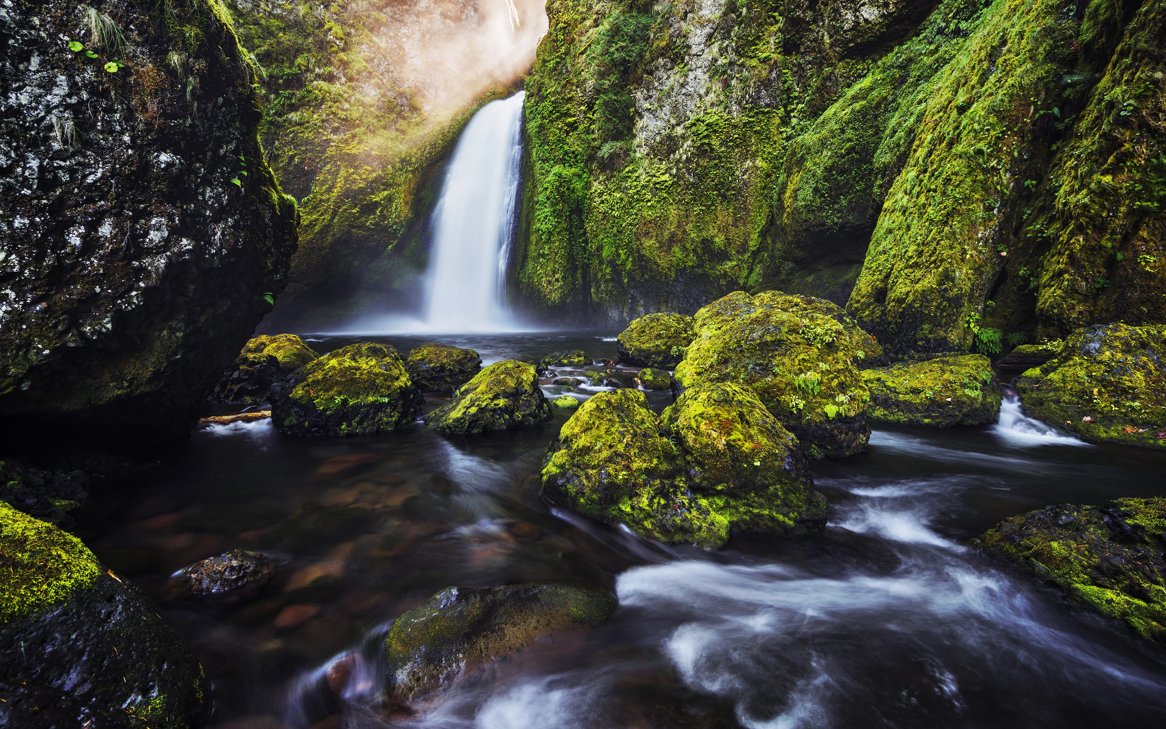 气势磅礴的 瀑布自然风景 水景摄影 4K超清图 4K风景壁纸