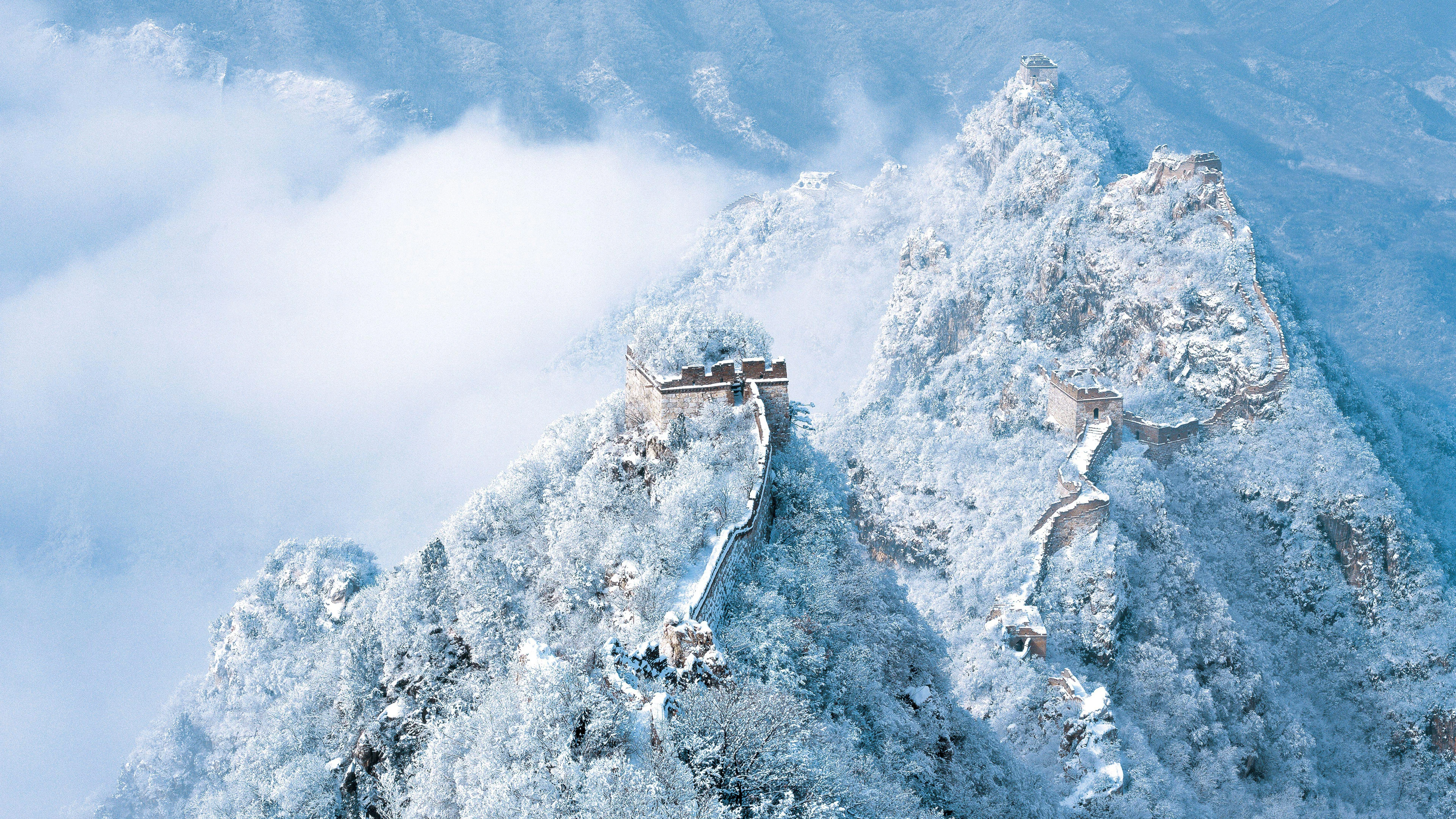 高清冬日雪景 冬日风光 高清素材 4K风景壁纸