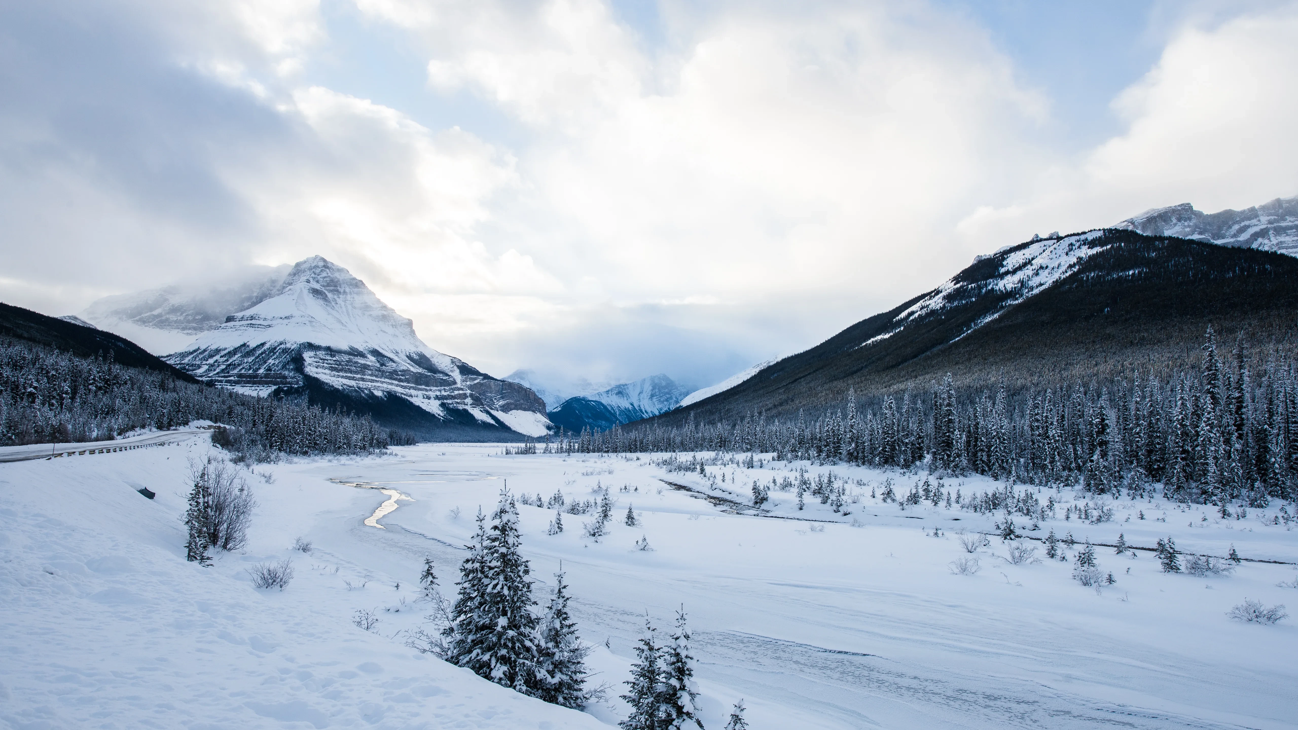 清新自然的 雪景自然风景 自然摄影 4K超清图 4K风景壁纸