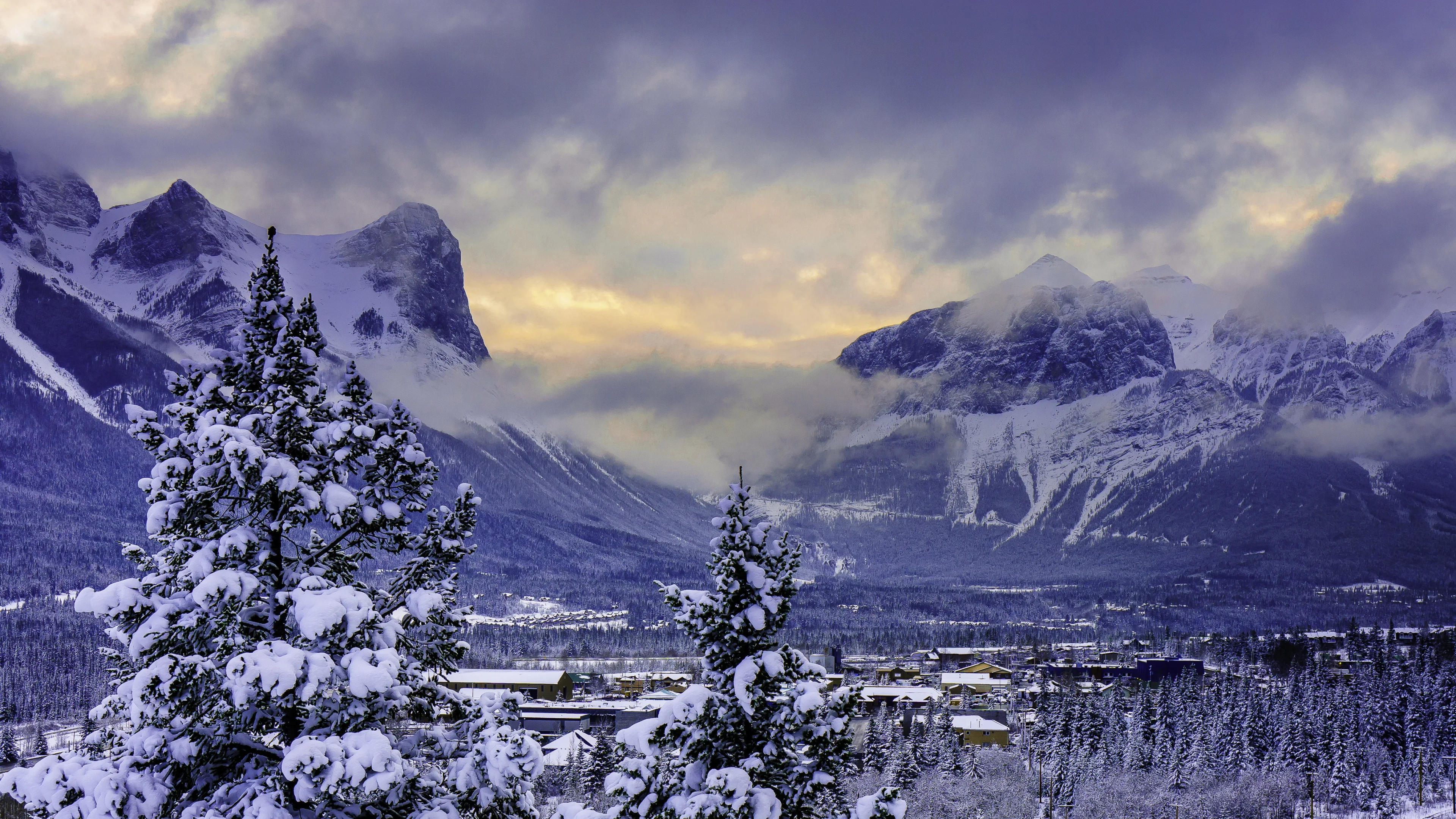 清新自然的 雪景自然风景 自然摄影 4K超清图 4K风景壁纸