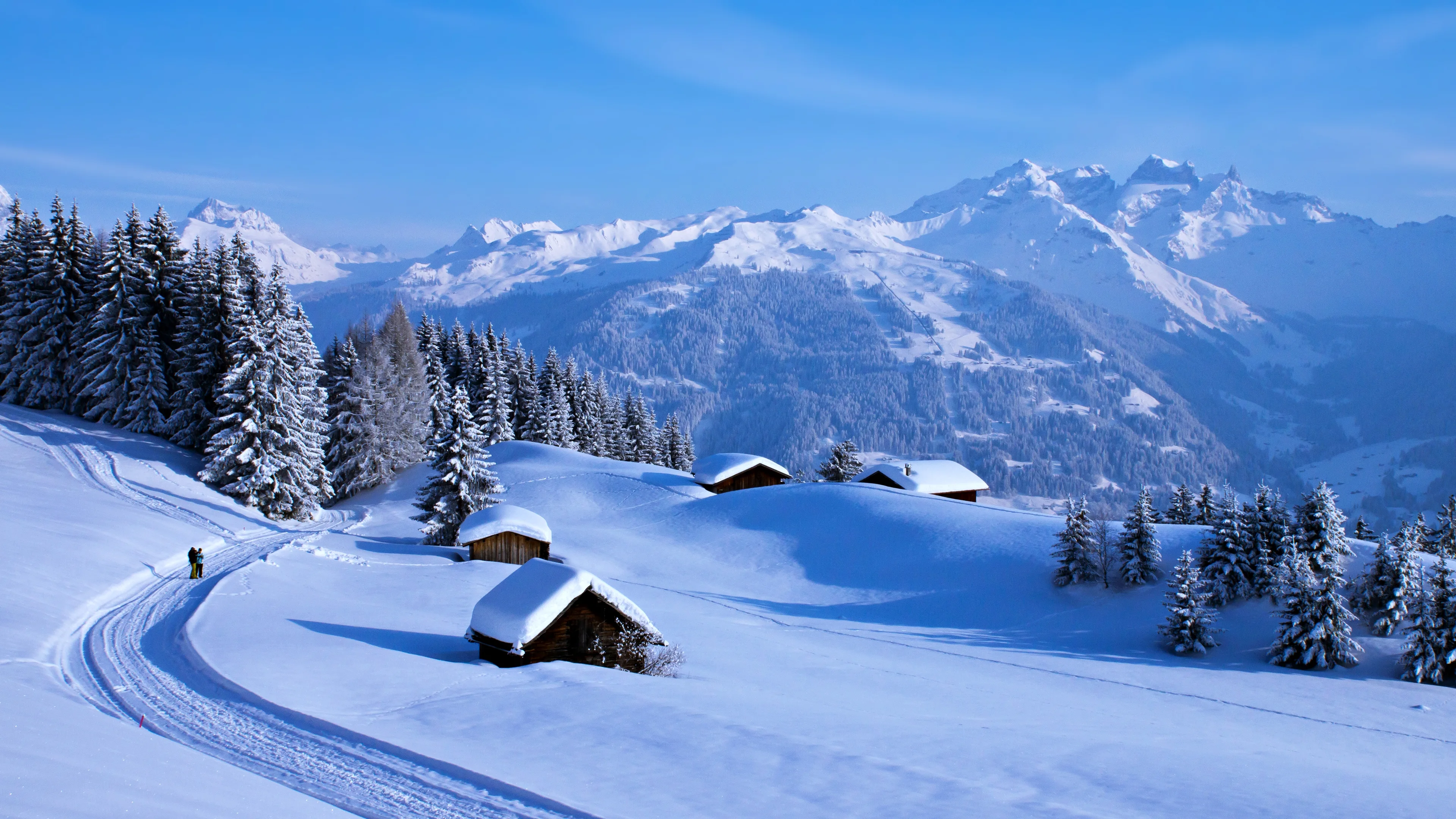 清新自然的 雪景自然风景 自然摄影 4K超清图 4K风景壁纸
