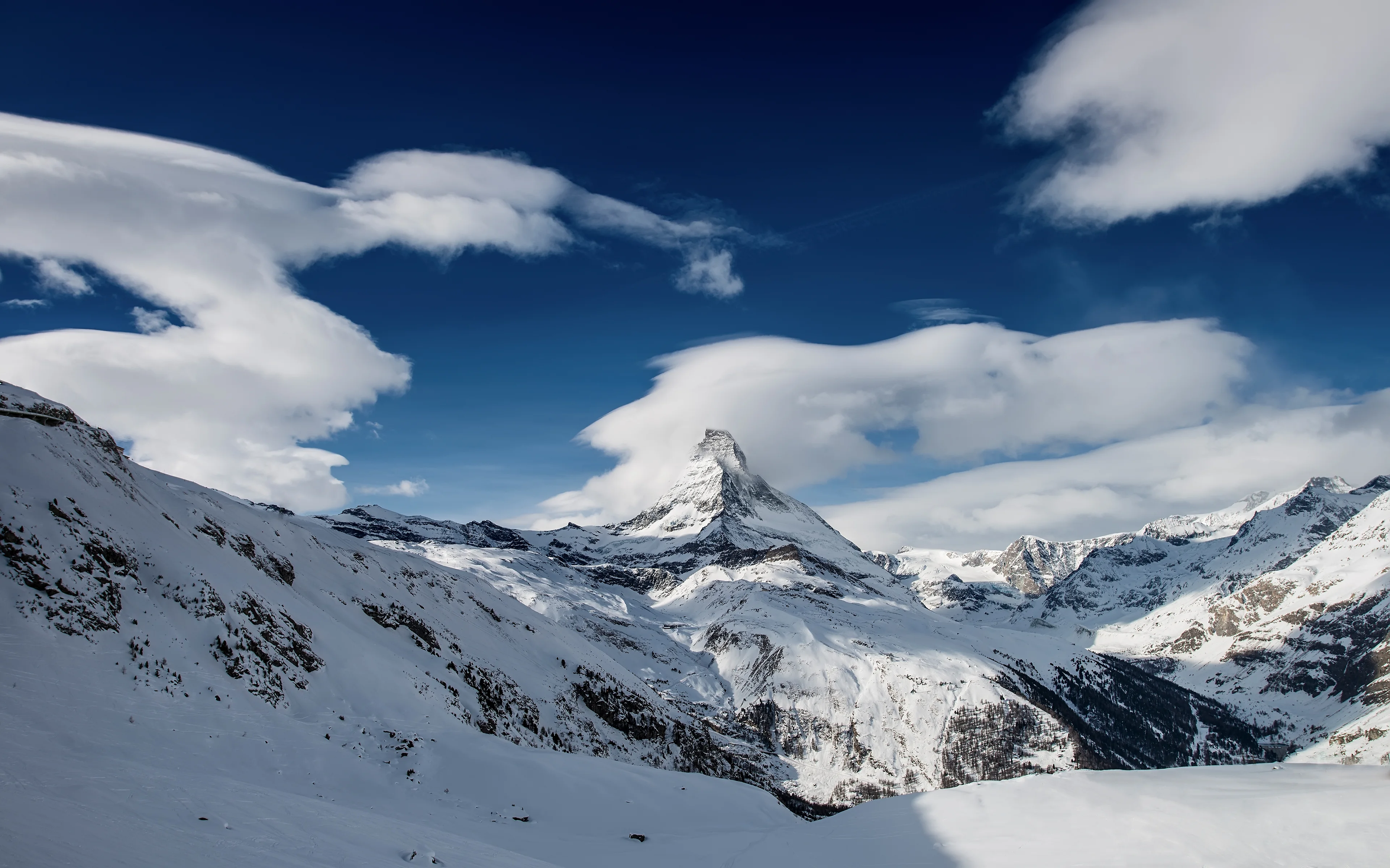 清新自然的 雪景自然风景 自然摄影 4K超清图 4K风景壁纸