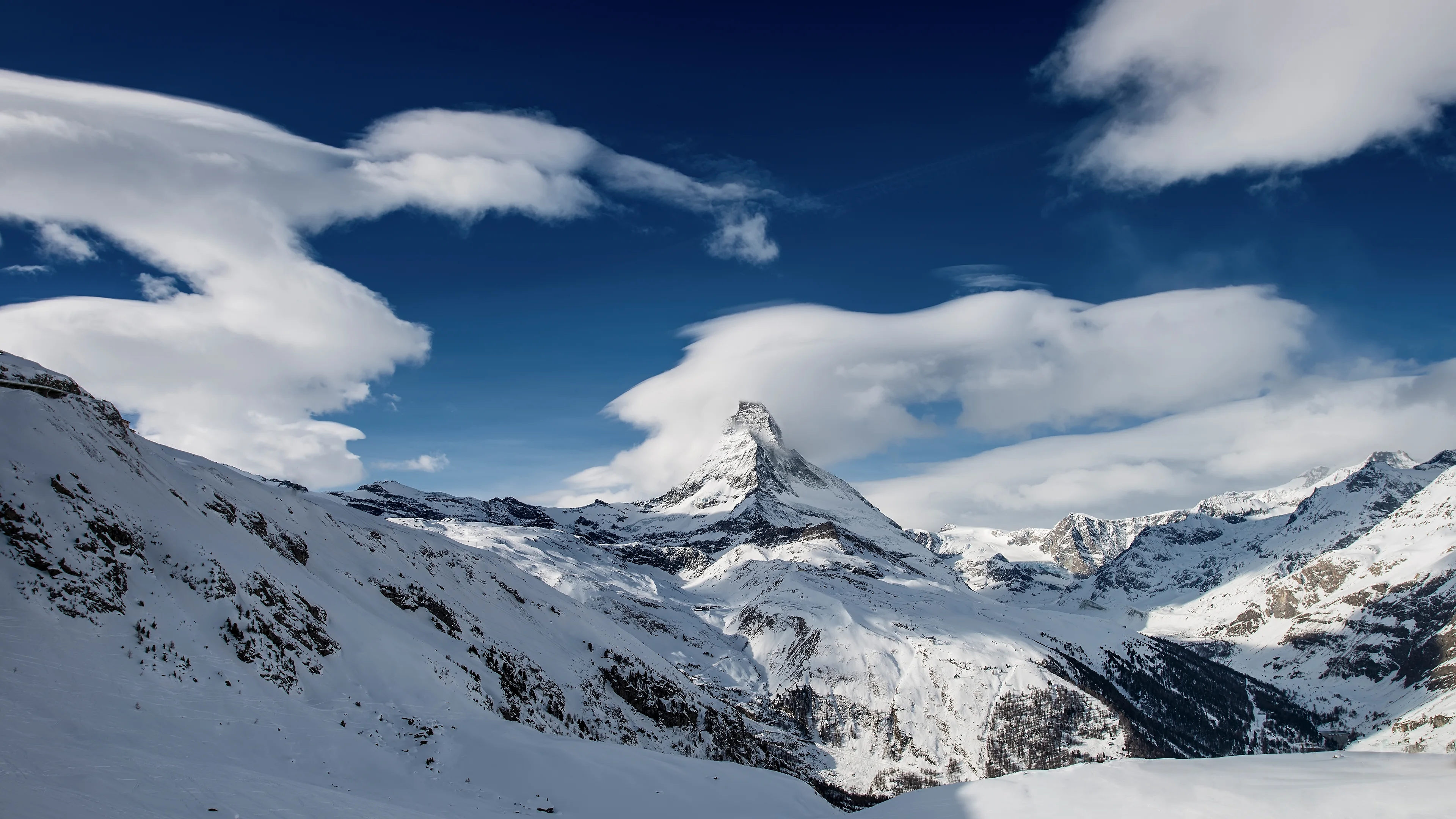 清新自然的 雪景自然风景 自然摄影 4K超清图 4K风景壁纸