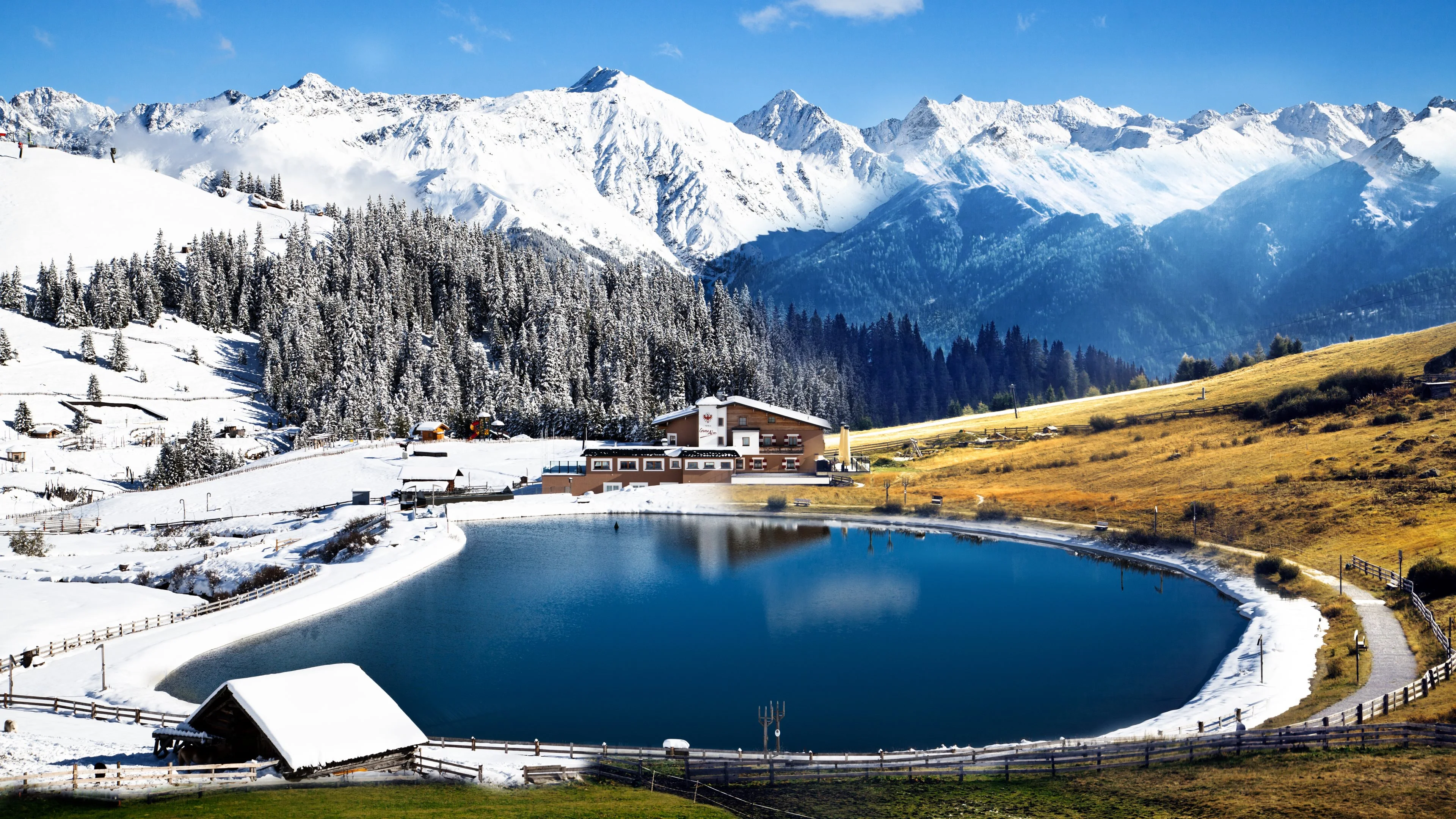 清新自然的 雪景自然风景 自然摄影 4K超清图 4K风景壁纸