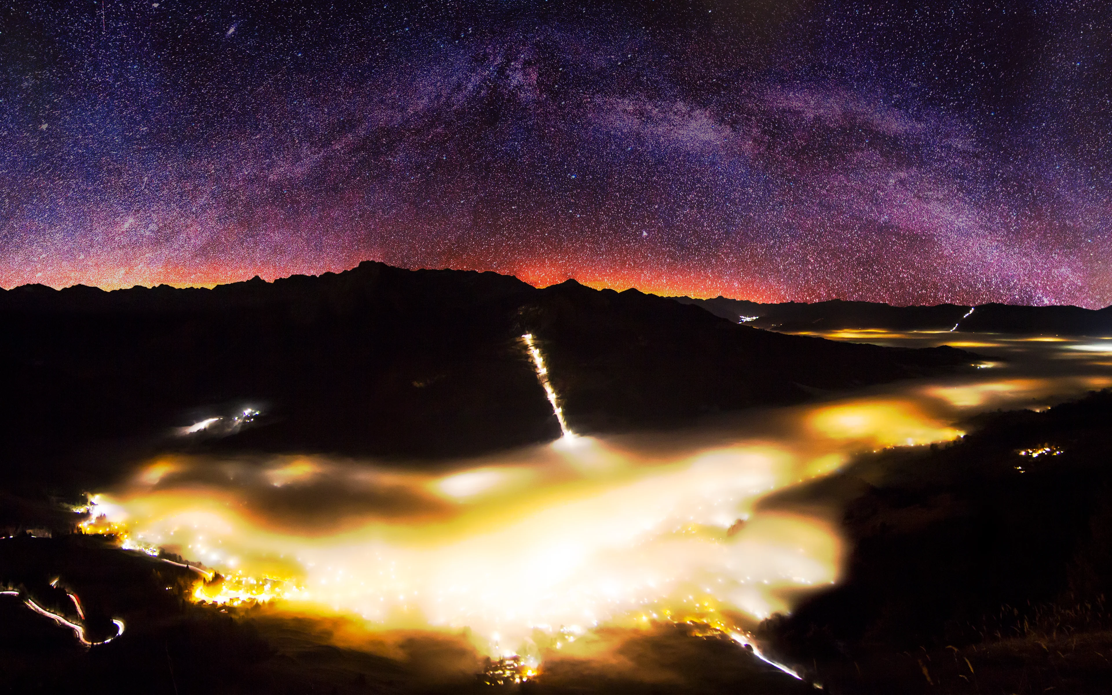 静谧深邃的 夜幕自然风景 夜景摄影 4K超清图 4K风景壁纸